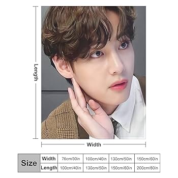 Amazon｜BTS-V ブランケット 掛け毛布 洗える 耐久性 毛布